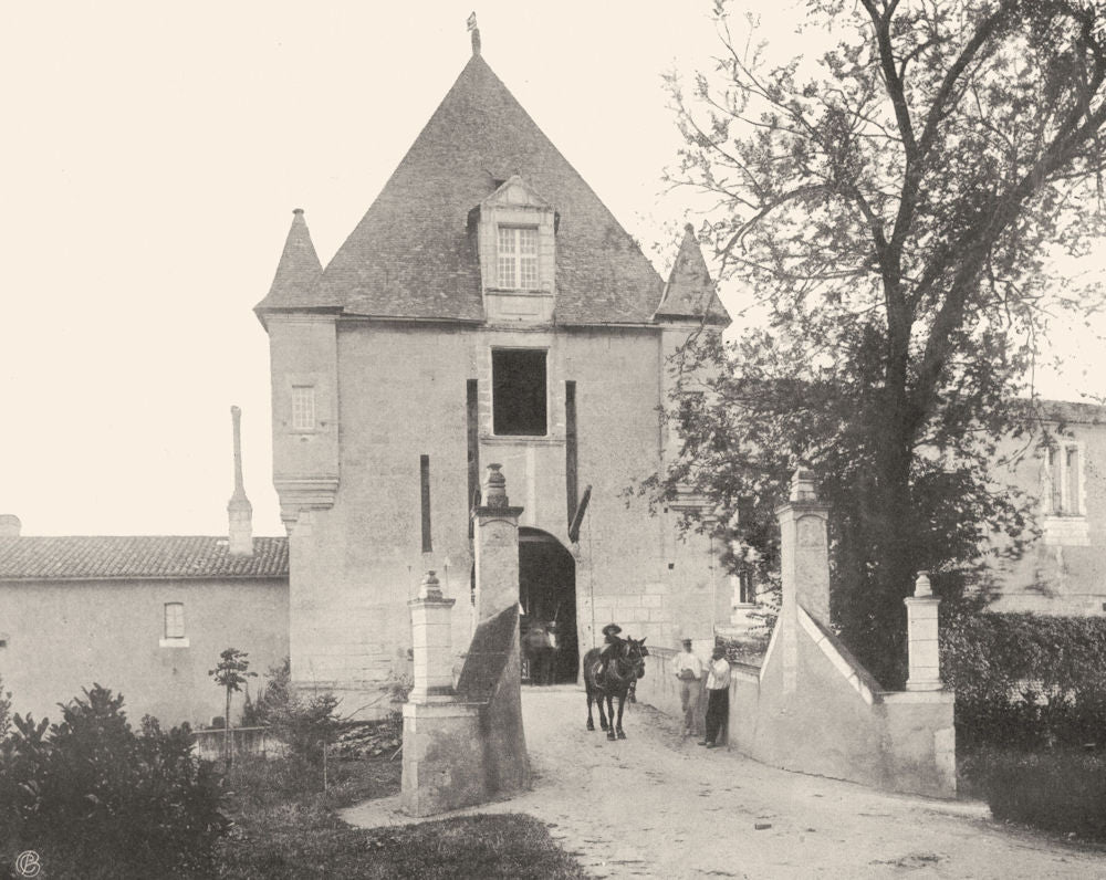 CHARENTE. Chalais- Ancien château 1904 old antique vintage print picture